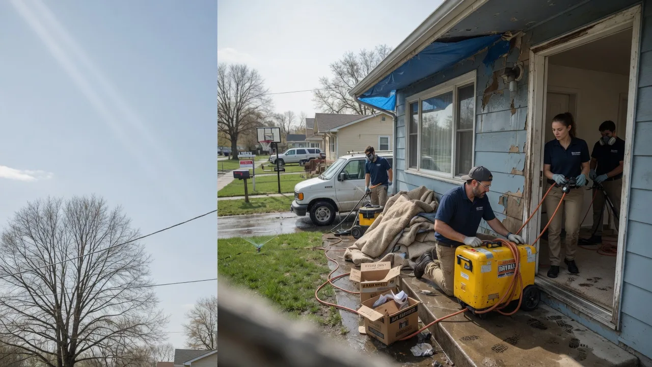 Basement Flood Cleanup in Waynesville, IL near me
